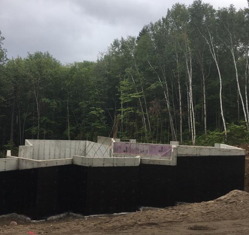 Fondation de béton Haute-Côte-Nord